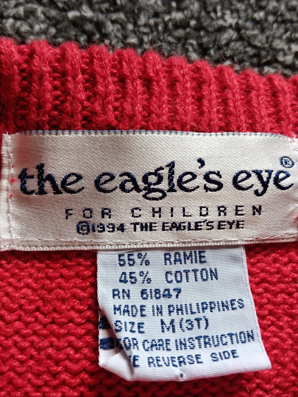 1994 Eagles Eye Kids 3T Teddy Bear Thick Knit Ugly Christmas Story Book Sweater - Picture 6 of 10